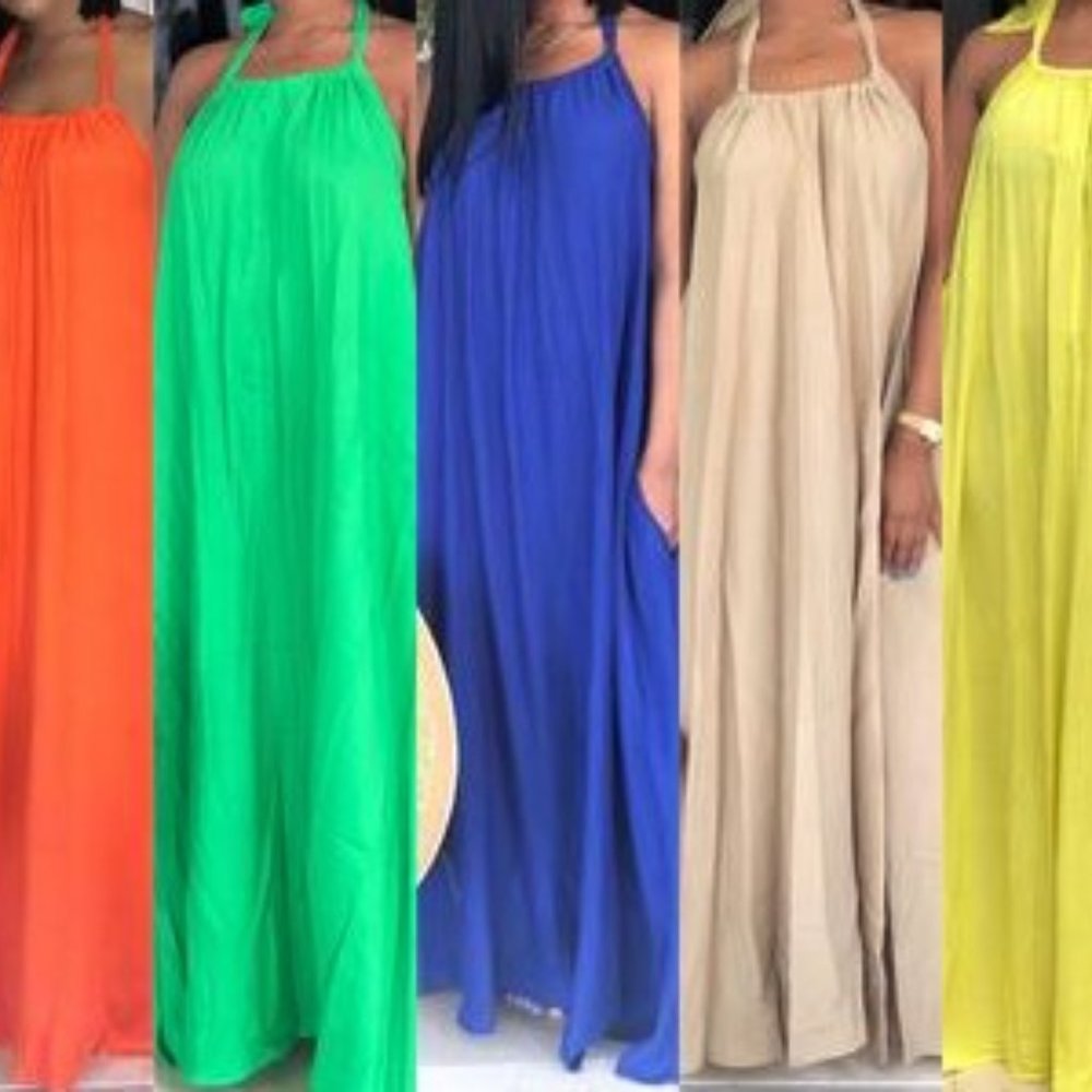 Halter Maxi with Pockets